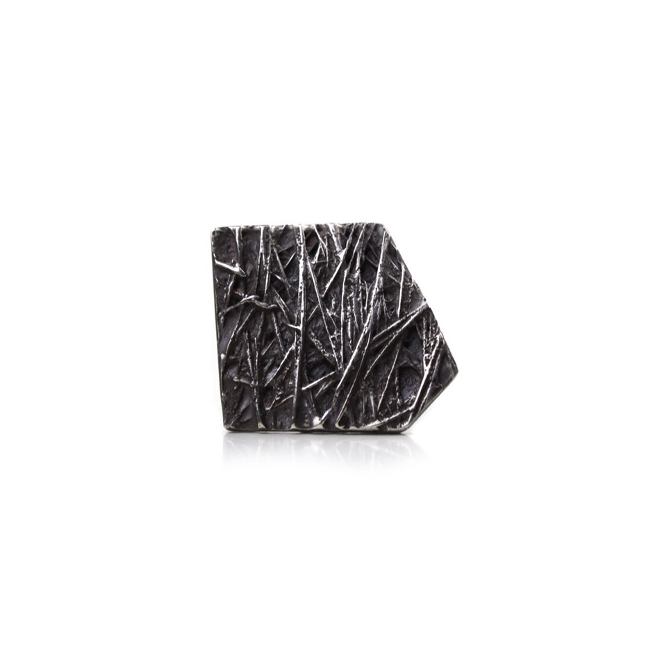 Corrado De Meo 47A - Ring - Oxidized silver